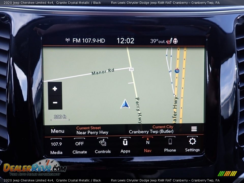 Navigation of 2020 Jeep Cherokee Limited 4x4 Photo #20