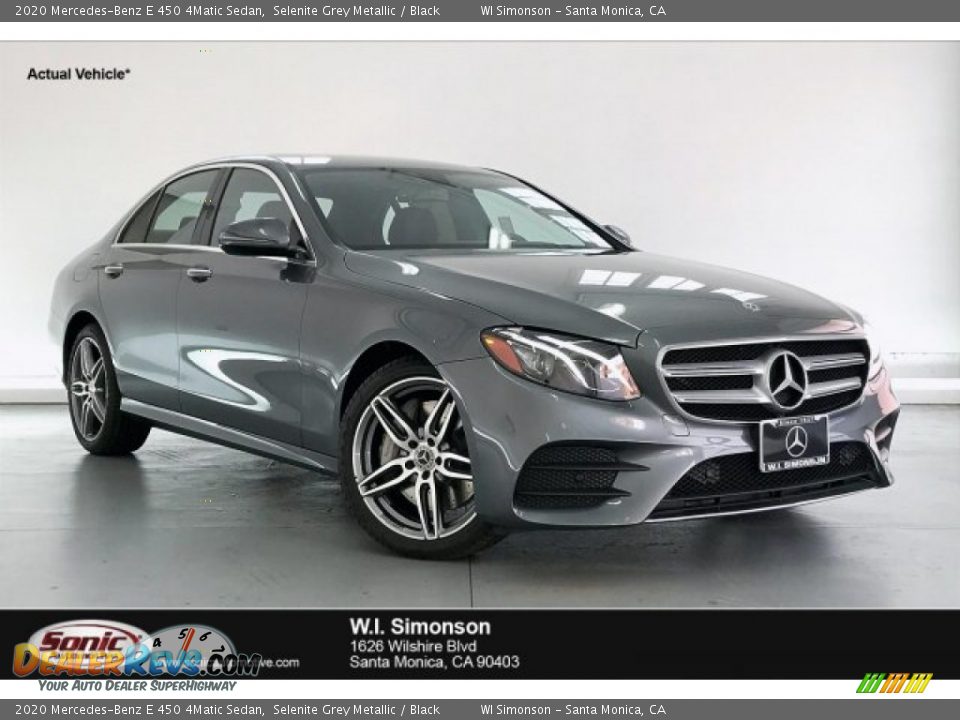2020 Mercedes-Benz E 450 4Matic Sedan Selenite Grey Metallic / Black Photo #1