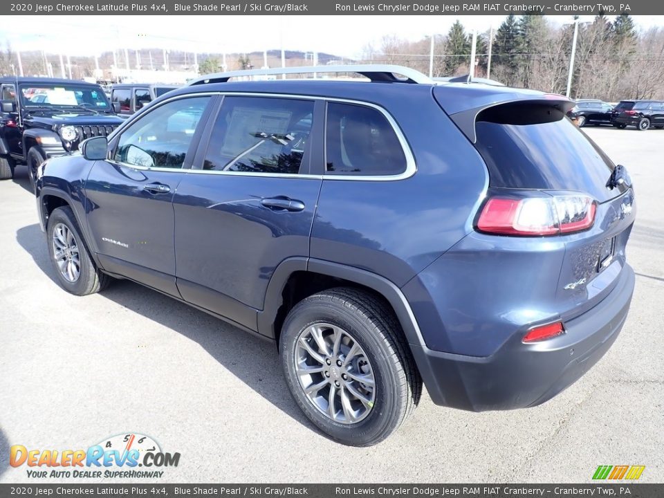 2020 Jeep Cherokee Latitude Plus 4x4 Blue Shade Pearl / Ski Gray/Black Photo #3