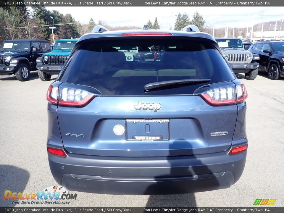 2020 Jeep Cherokee Latitude Plus 4x4 Blue Shade Pearl / Ski Gray/Black Photo #4