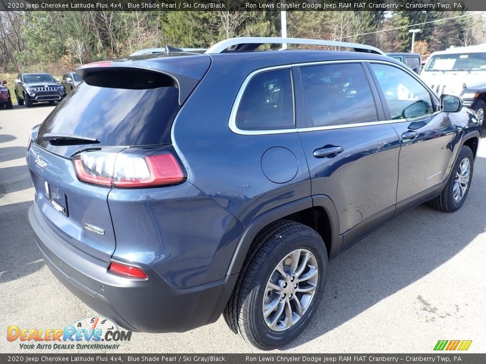2020 Jeep Cherokee Latitude Plus 4x4 Blue Shade Pearl / Ski Gray/Black Photo #5