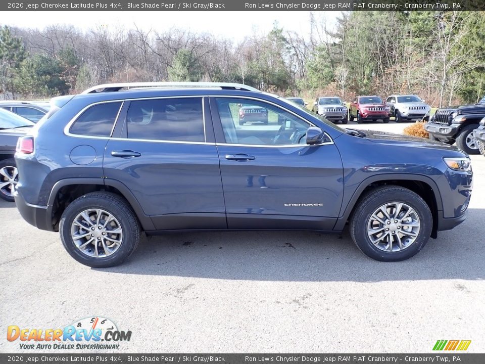 2020 Jeep Cherokee Latitude Plus 4x4 Blue Shade Pearl / Ski Gray/Black Photo #6