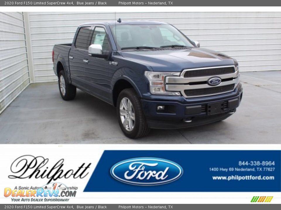 2020 Ford F150 Limited SuperCrew 4x4 Blue Jeans / Black Photo #1