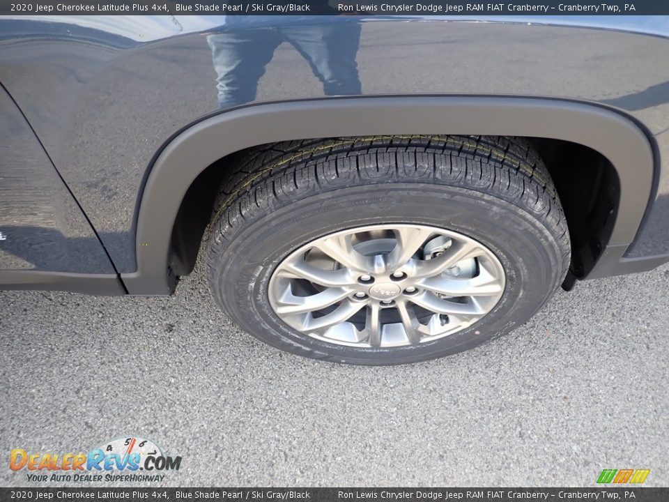 2020 Jeep Cherokee Latitude Plus 4x4 Blue Shade Pearl / Ski Gray/Black Photo #9