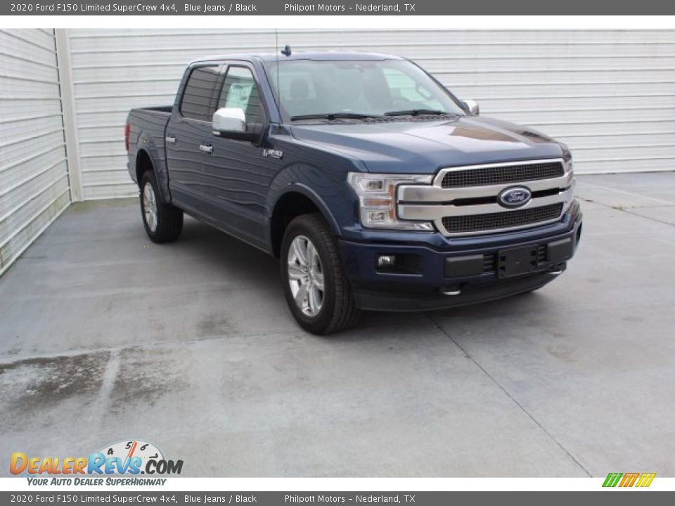 2020 Ford F150 Limited SuperCrew 4x4 Blue Jeans / Black Photo #2