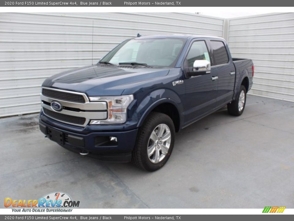2020 Ford F150 Limited SuperCrew 4x4 Blue Jeans / Black Photo #4