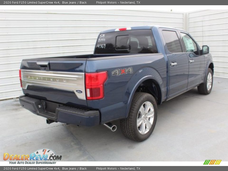 2020 Ford F150 Limited SuperCrew 4x4 Blue Jeans / Black Photo #8