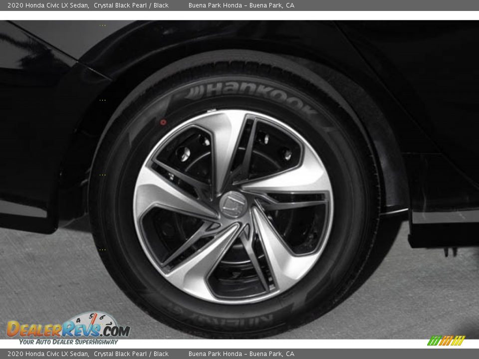 2020 Honda Civic LX Sedan Crystal Black Pearl / Black Photo #11