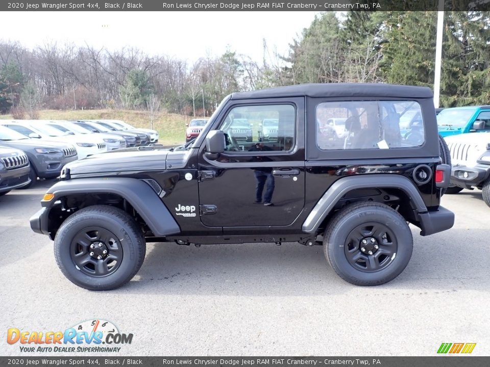 Black 2020 Jeep Wrangler Sport 4x4 Photo #2