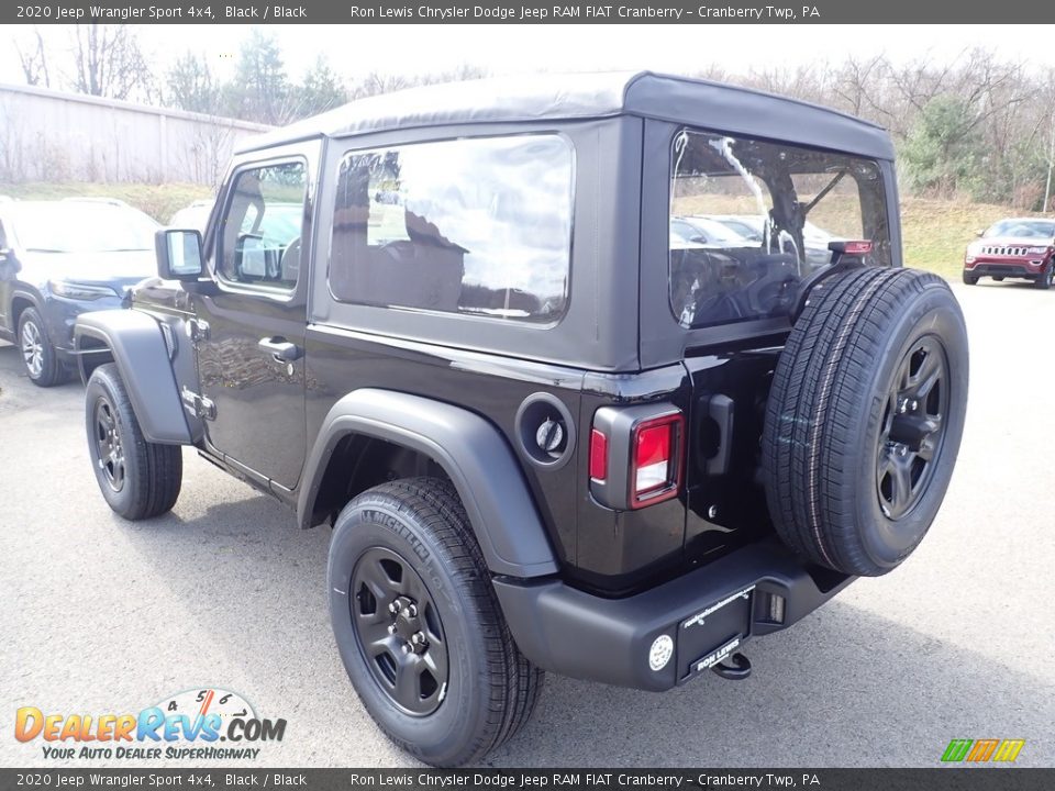 2020 Jeep Wrangler Sport 4x4 Black / Black Photo #3