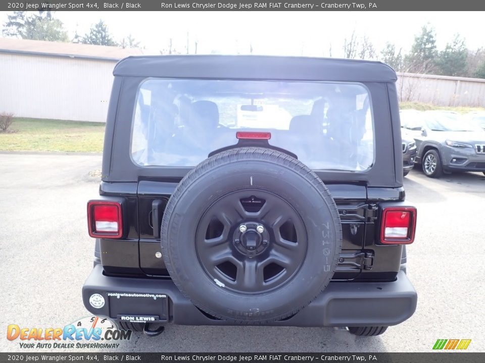 2020 Jeep Wrangler Sport 4x4 Black / Black Photo #4