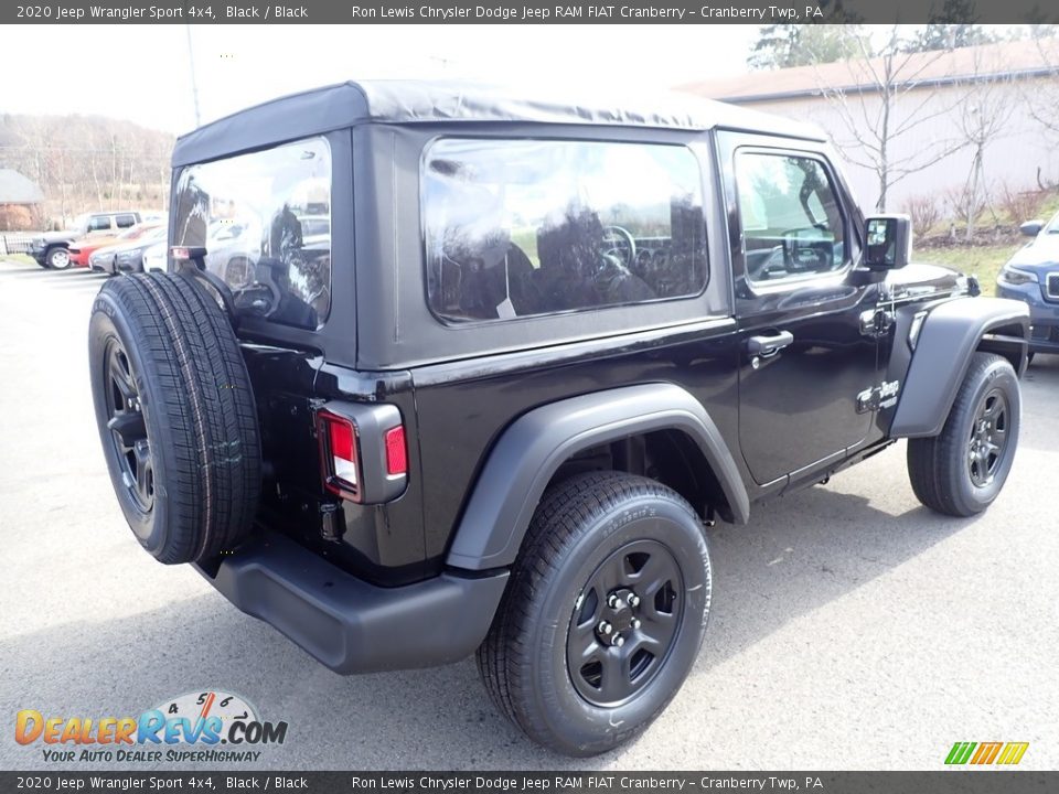 2020 Jeep Wrangler Sport 4x4 Black / Black Photo #5