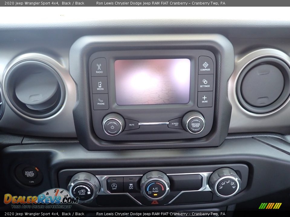 2020 Jeep Wrangler Sport 4x4 Black / Black Photo #15