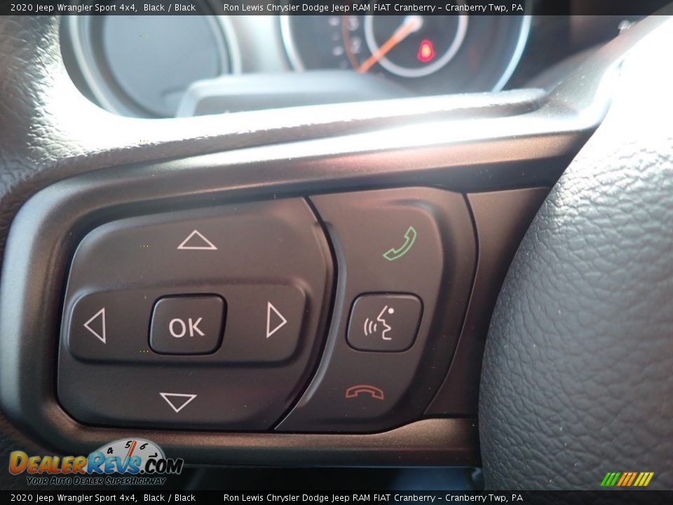 2020 Jeep Wrangler Sport 4x4 Black / Black Photo #18