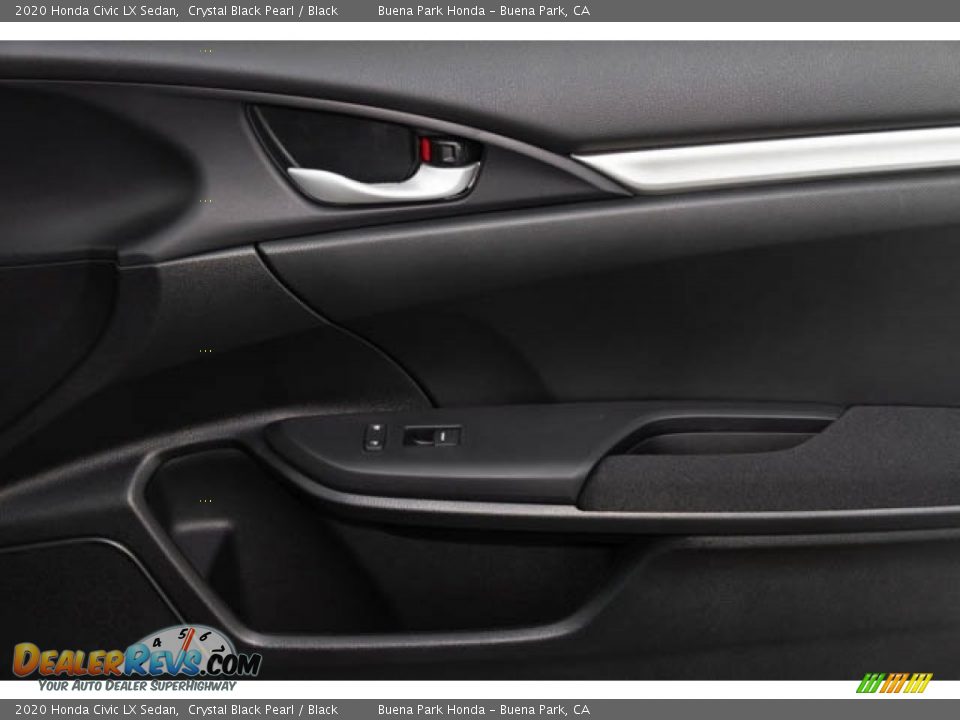 2020 Honda Civic LX Sedan Crystal Black Pearl / Black Photo #36