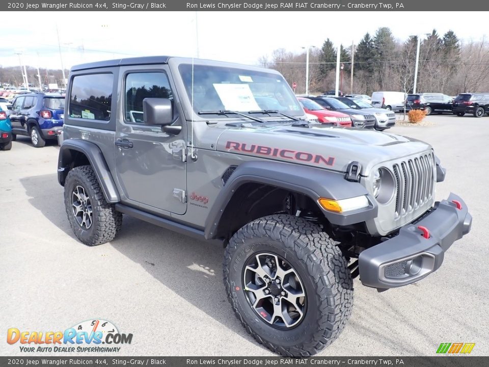 Front 3/4 View of 2020 Jeep Wrangler Rubicon 4x4 Photo #7