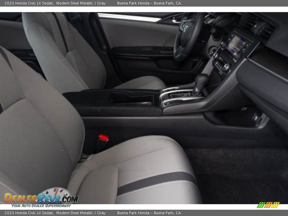 2020 Honda Civic LX Sedan Modern Steel Metallic / Gray Photo #28