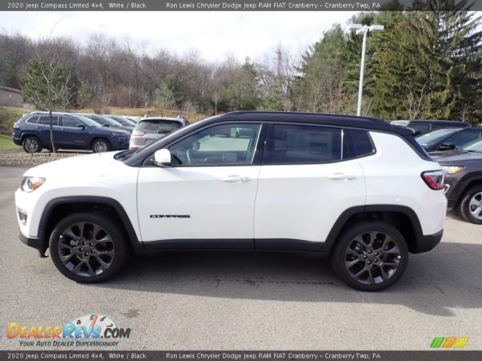 2020 Jeep Compass Limted 4x4 White / Black Photo #2