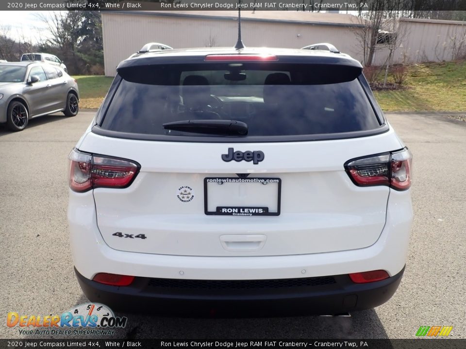 2020 Jeep Compass Limted 4x4 White / Black Photo #4