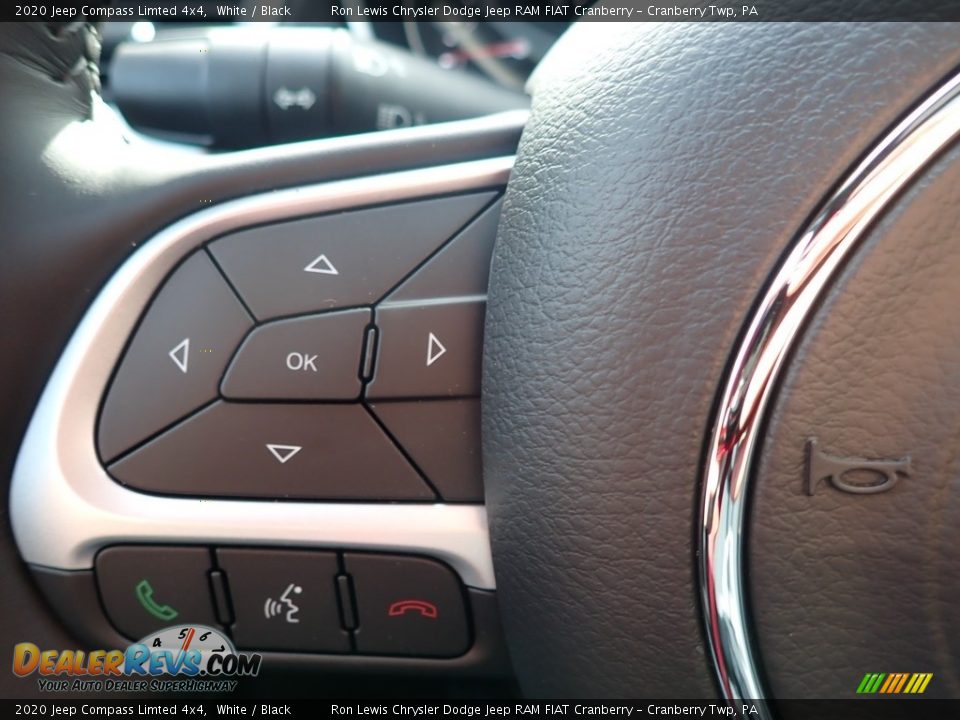 2020 Jeep Compass Limted 4x4 White / Black Photo #20