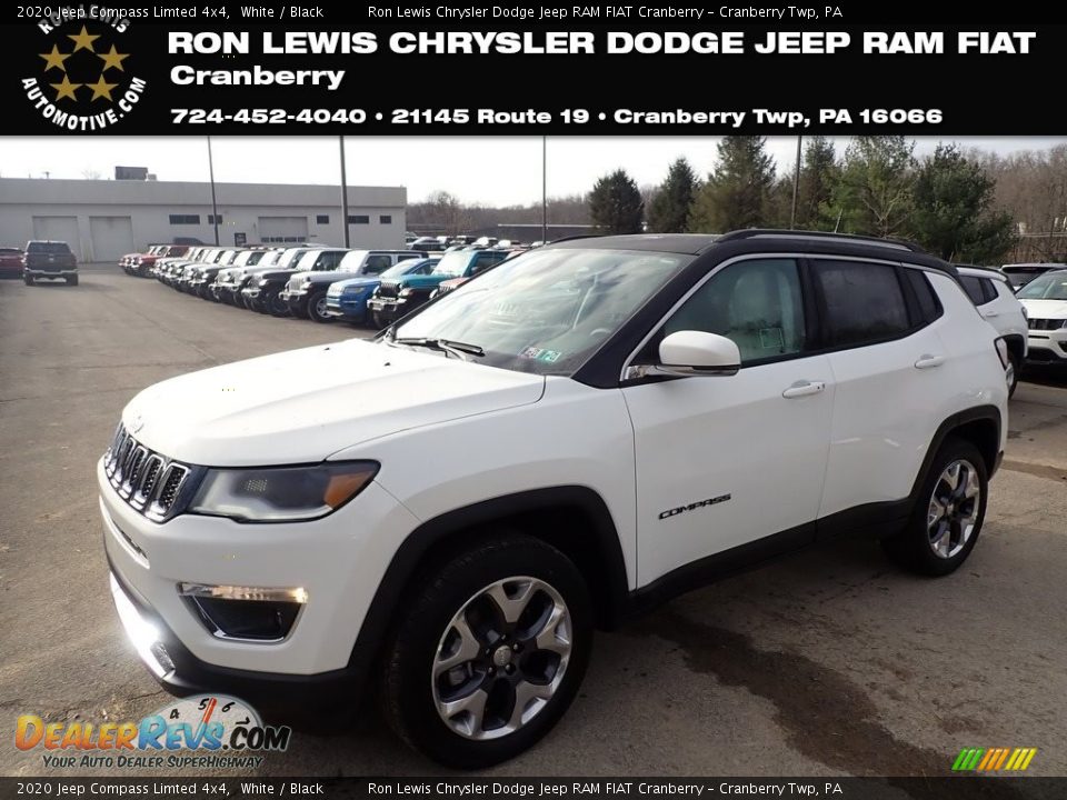 2020 Jeep Compass Limted 4x4 White / Black Photo #1