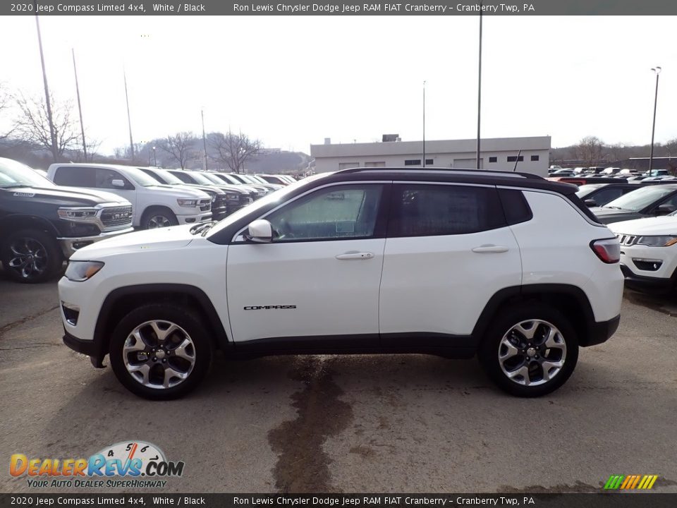 2020 Jeep Compass Limted 4x4 White / Black Photo #2