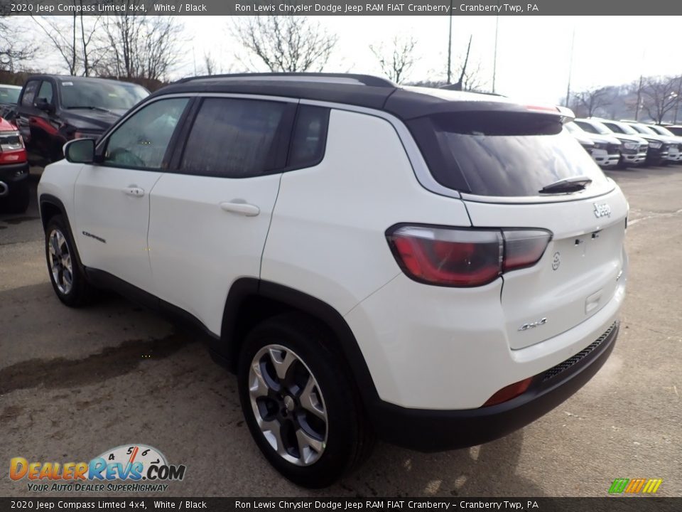 2020 Jeep Compass Limted 4x4 White / Black Photo #3