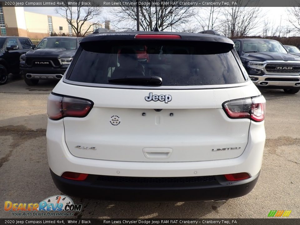2020 Jeep Compass Limted 4x4 White / Black Photo #4