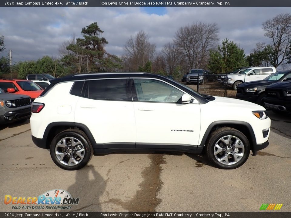 2020 Jeep Compass Limted 4x4 White / Black Photo #6