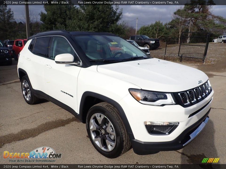 2020 Jeep Compass Limted 4x4 White / Black Photo #7