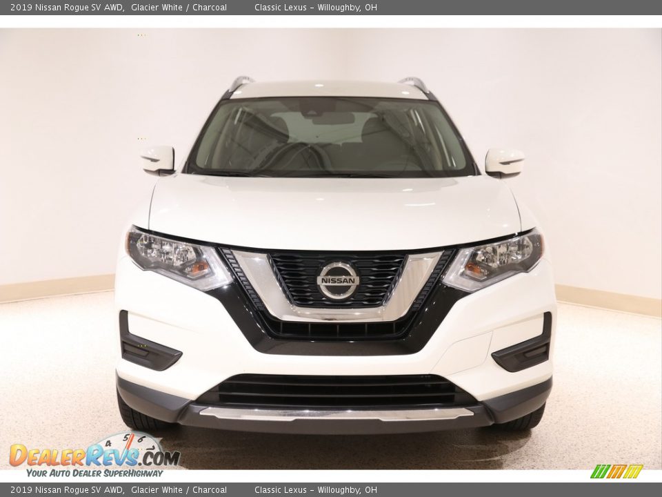 2019 Nissan Rogue SV AWD Glacier White / Charcoal Photo #2