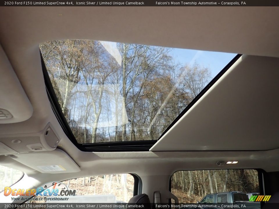 Sunroof of 2020 Ford F150 Limited SuperCrew 4x4 Photo #13