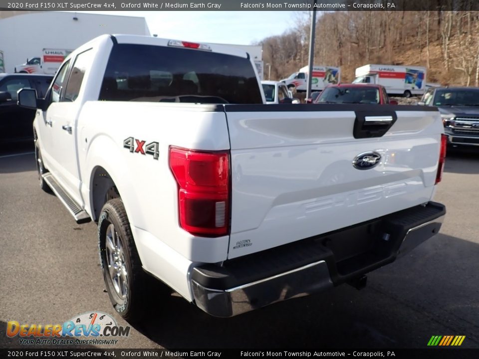 2020 Ford F150 XLT SuperCrew 4x4 Oxford White / Medium Earth Gray Photo #6