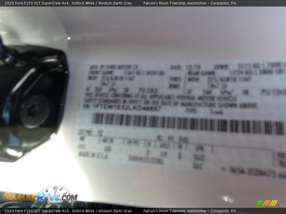 2020 Ford F150 XLT SuperCrew 4x4 Oxford White / Medium Earth Gray Photo #12