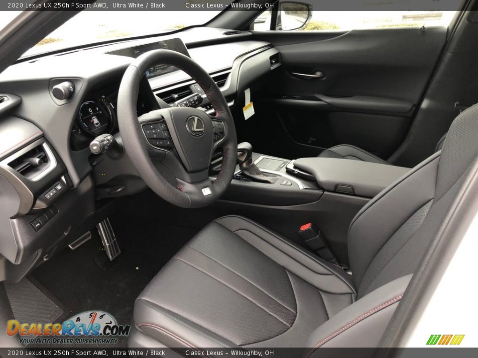 Black Interior - 2020 Lexus UX 250h F Sport AWD Photo #2