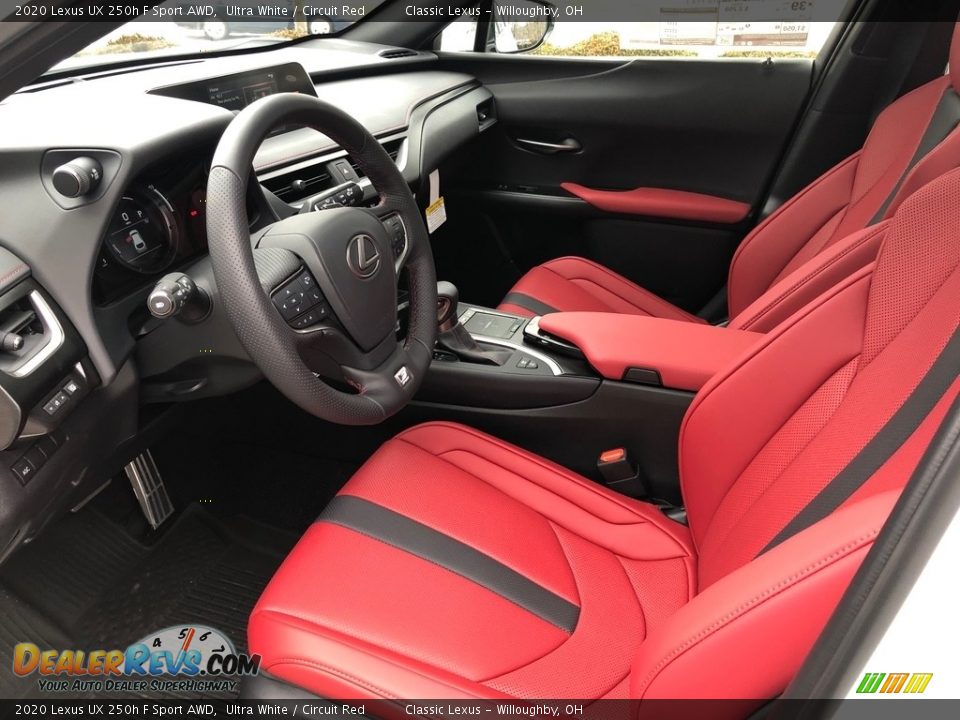 Circuit Red Interior - 2020 Lexus UX 250h F Sport AWD Photo #2