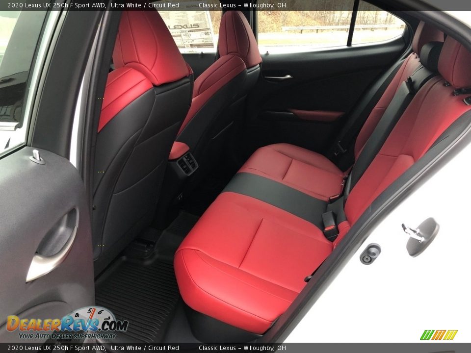 Rear Seat of 2020 Lexus UX 250h F Sport AWD Photo #3