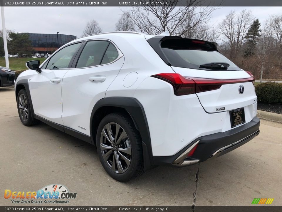 Ultra White 2020 Lexus UX 250h F Sport AWD Photo #4