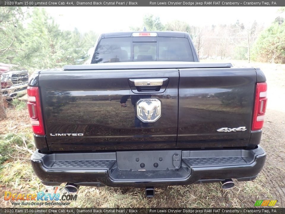 2020 Ram 1500 Limited Crew Cab 4x4 Diamond Black Crystal Pearl / Black Photo #4