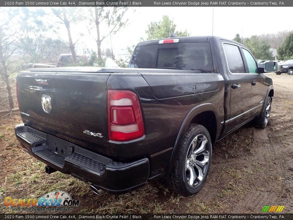 2020 Ram 1500 Limited Crew Cab 4x4 Diamond Black Crystal Pearl / Black Photo #5