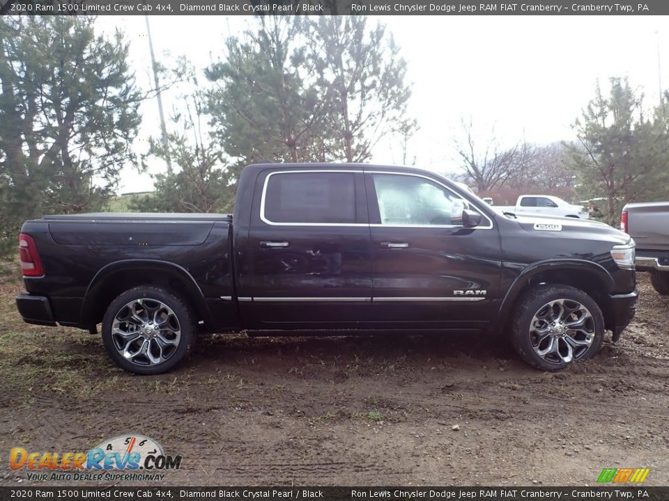 2020 Ram 1500 Limited Crew Cab 4x4 Diamond Black Crystal Pearl / Black Photo #6