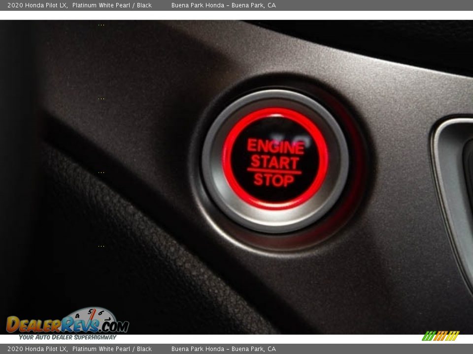 2020 Honda Pilot LX Platinum White Pearl / Black Photo #23