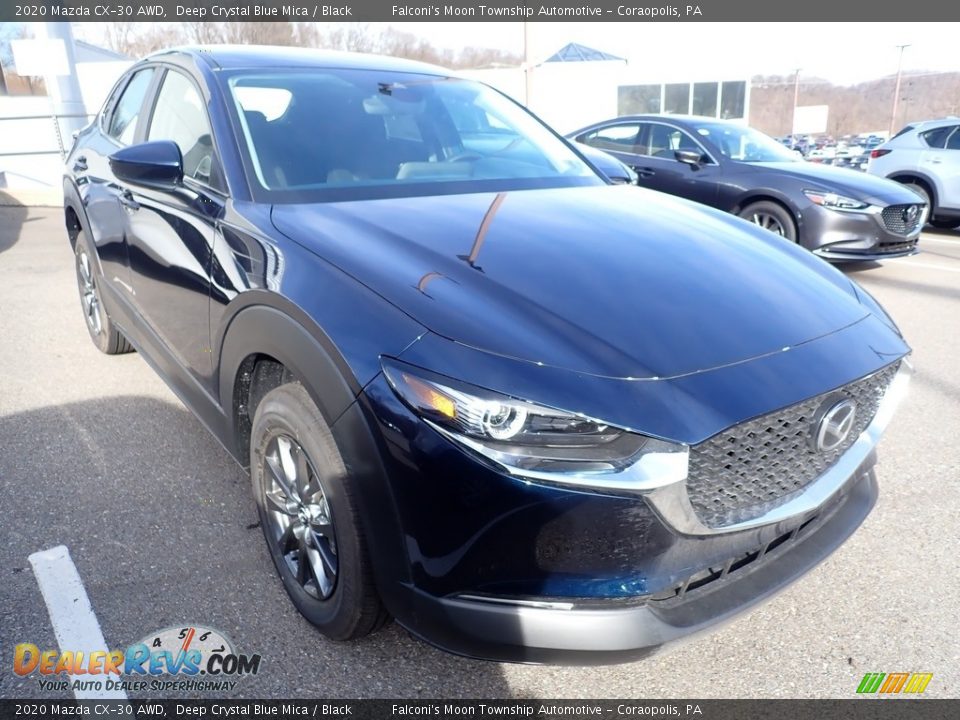2020 Mazda CX-30 AWD Deep Crystal Blue Mica / Black Photo #3