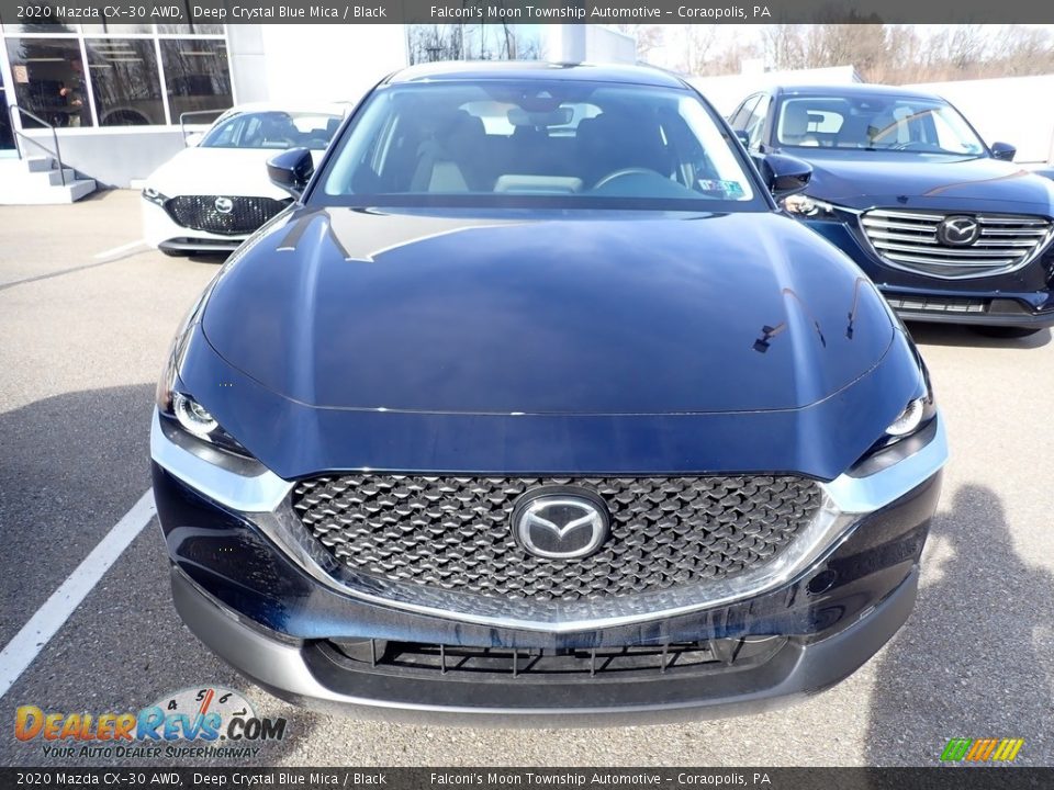 2020 Mazda CX-30 AWD Deep Crystal Blue Mica / Black Photo #4