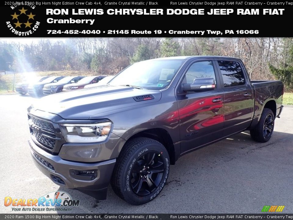2020 Ram 1500 Big Horn Night Edition Crew Cab 4x4 Granite Crystal Metallic / Black Photo #1