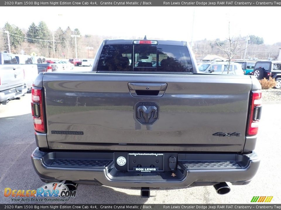 2020 Ram 1500 Big Horn Night Edition Crew Cab 4x4 Granite Crystal Metallic / Black Photo #3