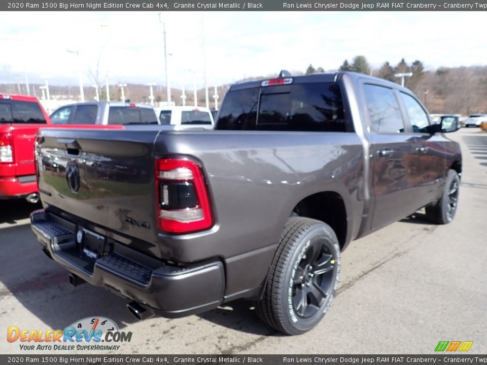 2020 Ram 1500 Big Horn Night Edition Crew Cab 4x4 Granite Crystal Metallic / Black Photo #4