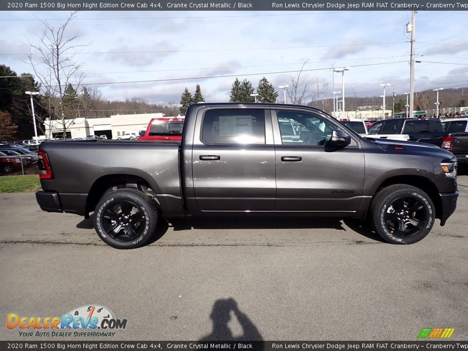 2020 Ram 1500 Big Horn Night Edition Crew Cab 4x4 Granite Crystal Metallic / Black Photo #5