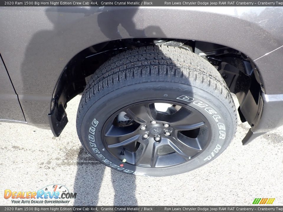 2020 Ram 1500 Big Horn Night Edition Crew Cab 4x4 Granite Crystal Metallic / Black Photo #8