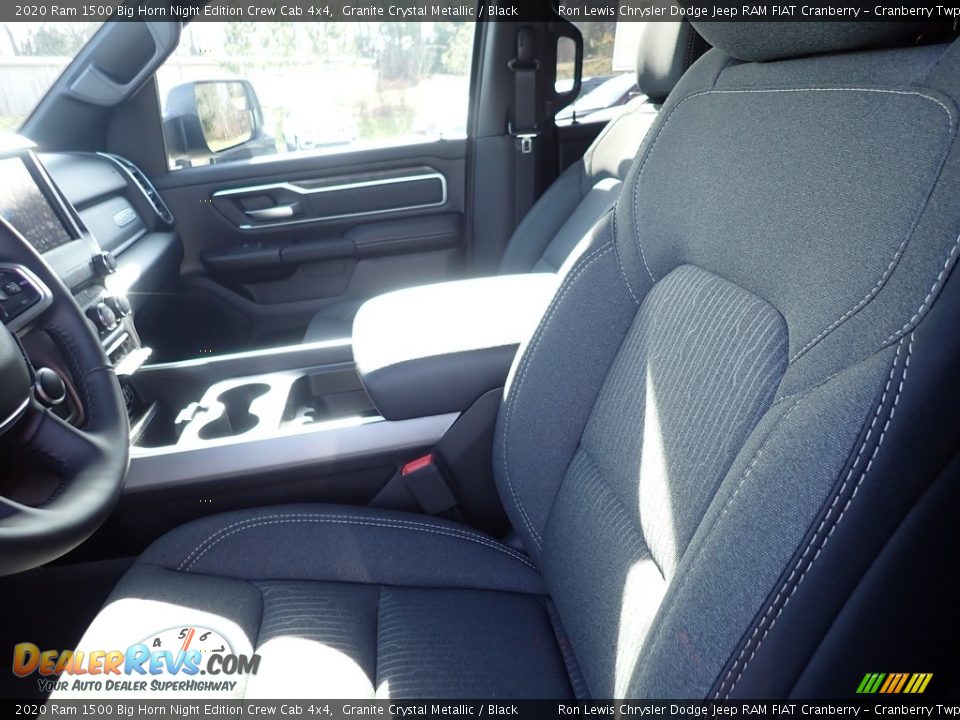 2020 Ram 1500 Big Horn Night Edition Crew Cab 4x4 Granite Crystal Metallic / Black Photo #12